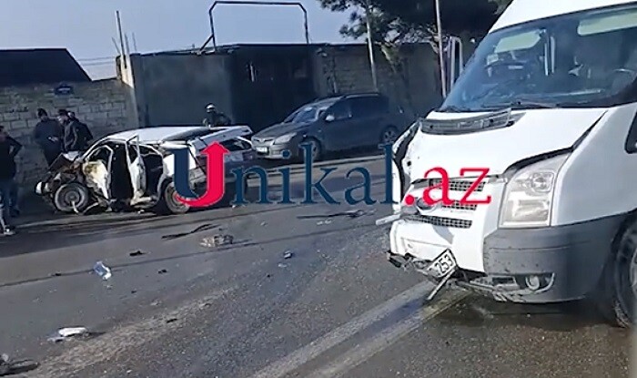 Bakıda ağır zəncirvari qəza - Video