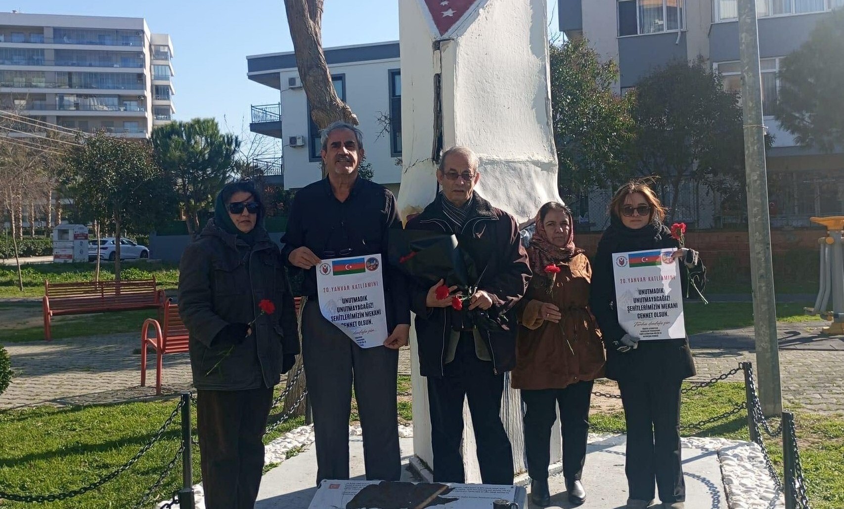 20 Yanvar şəhidləri İzmir şəhərində anıldı