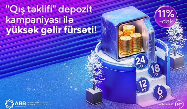 ABB-dən yüksək gəlirli əmanət kampaniyası!
