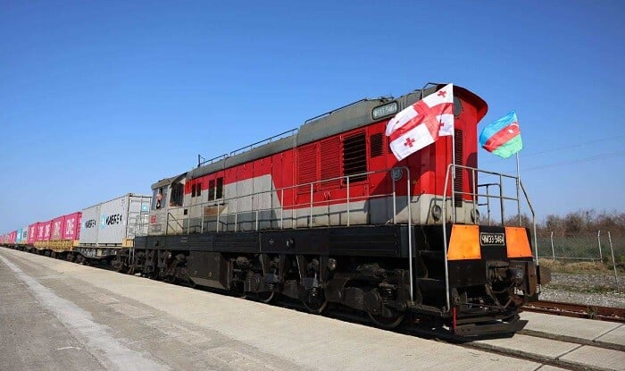 Poti-Bakı ekspres blok-qatarı yola salındı