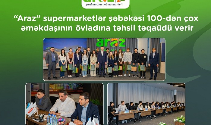 “Araz” 100-dən çox əməkdaşının övladına təhsil təqaüdü verir