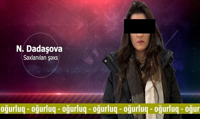 Bakıda qadın zərgərlik mağazasını belə soydu - Anbaan video