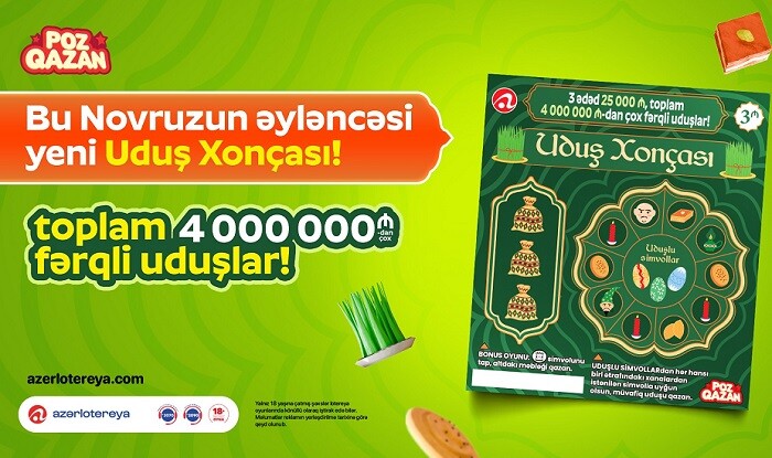 Novruza özəl yeni “Uduş xonçası” lotereyası satışa çıxıb