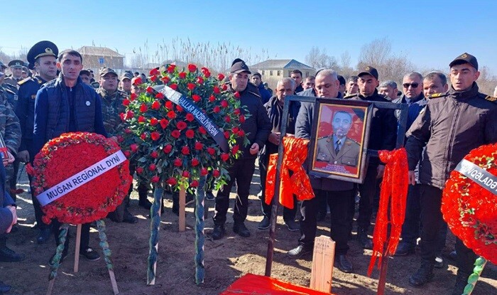 FHN-in xidmət zamanı həlak olan əməkdaşı dəfn edildi - Foto