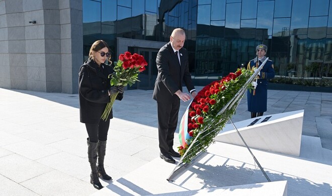 Prezident Xocalı Soyqırımı Memorialının açılışında... - Foto