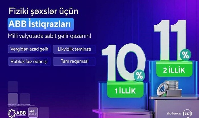 ABB-dən fiziki şəxslər üçün yeni məhsul - ABB istiqrazları!