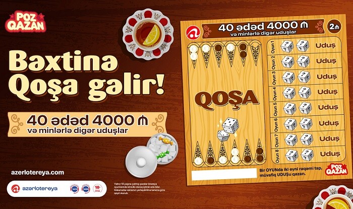 Yeni “Qoşa” lotereyası satışa çıxıb