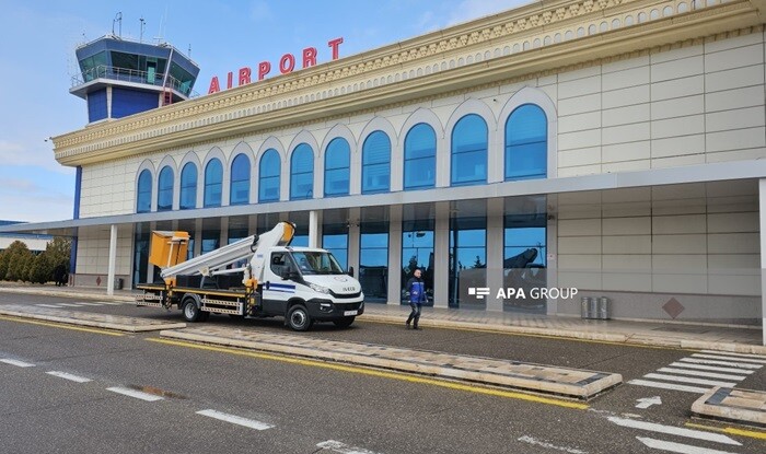 Naxçıvan Beynəlxalq Hava Limanının fəaliyyəti bərpa edildi - Foto
