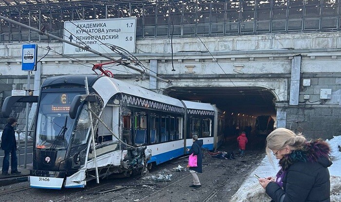 Moskvada tramvaylar toqquşdu: 22 yaralı - Video