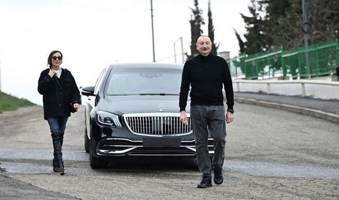 Ilham Aliyev and First Lady visit Khojavend -