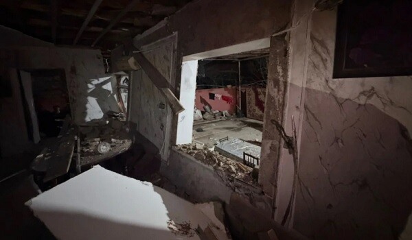 Şirvanda yaşayış evində partlayış oldu - Video