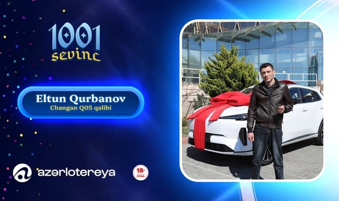 Şəmkirli 22 yaşlı gənc “1001 Sevinc”dən avtomobil qazandı