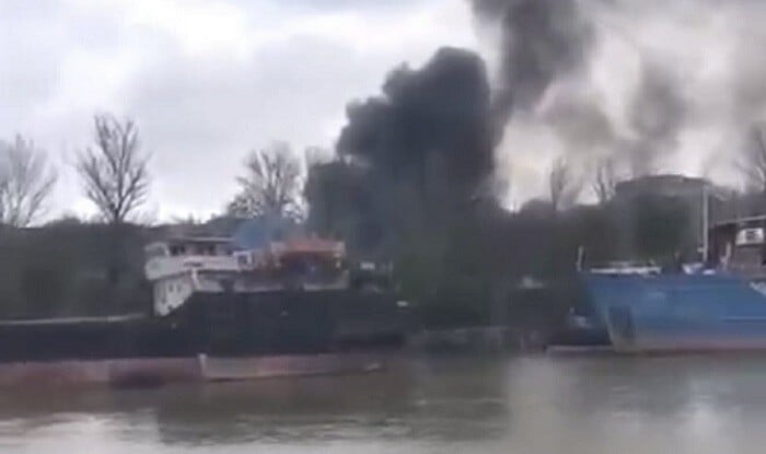 Rusiya bu limanda gəmiləri məhv etdi -