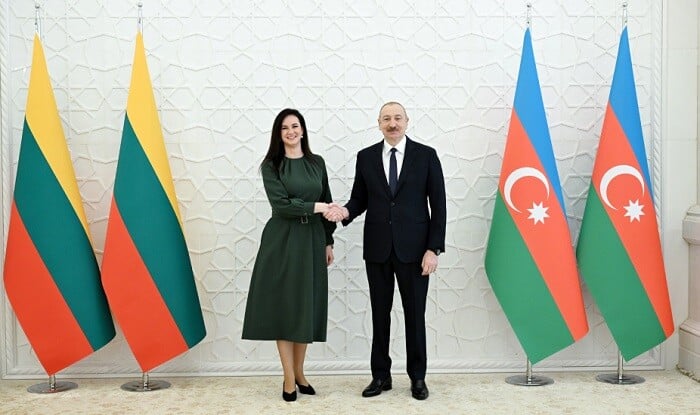 İlham Əliyev Litvanın baş nazirini qəbul etdi