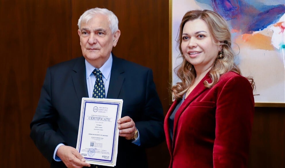ADU tarixində ilk: beynəlxalq akkreditasiya sertifikatı verildi