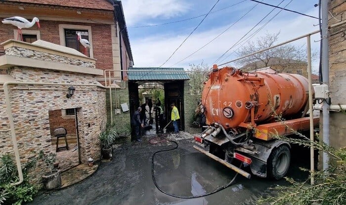 Keşlədə kollektorun fəsadları aradan qaldırılır
