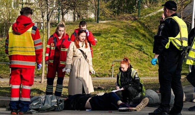 At least six dead after mass shooting in Kyiv