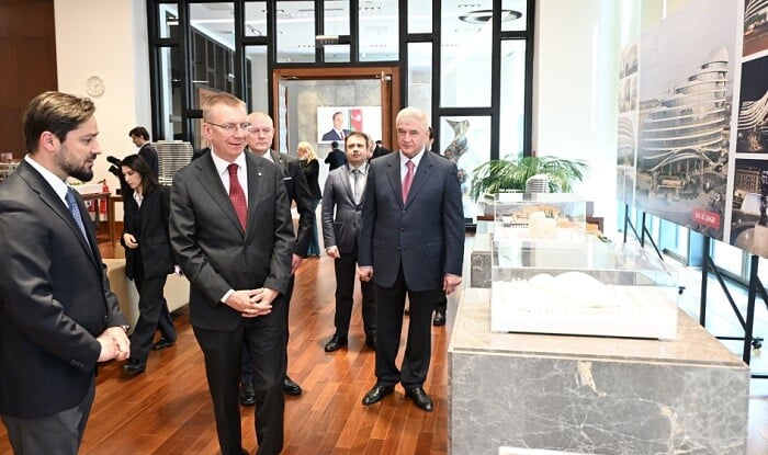 Edqars Rinkeviçs "Bakı Ağ Şəhər"də - Foto