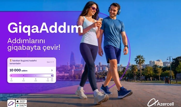 "Azercell" "GiqaAddım" ilə addımları internetə çevirir!