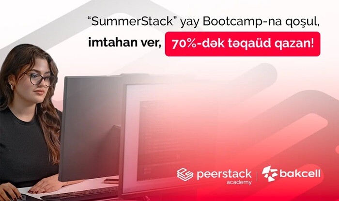 "Bakcell"in dəstəyi ilə gənclər üçün "SummerStack Bootcamp" başlayır