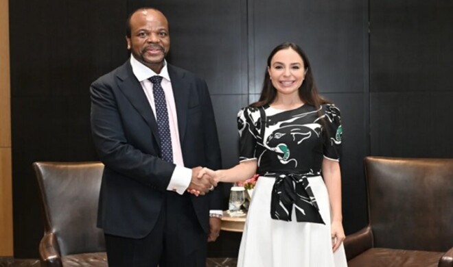 Leyla Aliyeva meets with King Mswati III of Eswatini