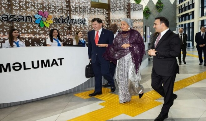 UN Deputy Chief visits ASAN Service Center in Baku