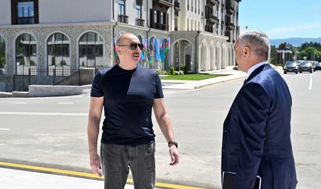 Aliyev attends opening of Cultural Center in Khankendi