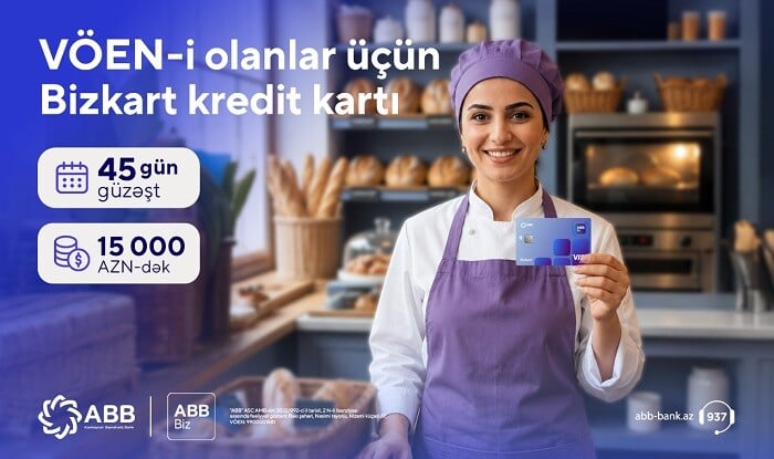 ABB-dən kiçik sahibkarlara böyük imkanlar yaradan biznes kartı