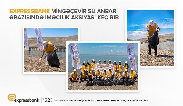 Expressbank Mingəçevirdə təmizlik aksiyası keçirdi