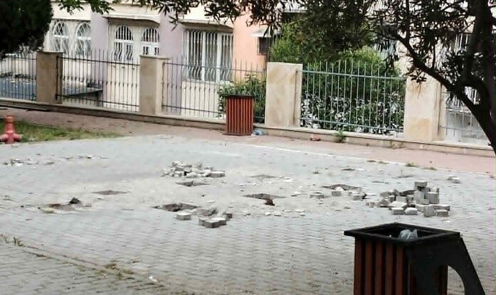 Bakıda bu parkın ərazisi dağıdıldı - Video