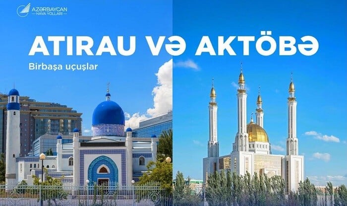 AZAL Atırau və Aktöbə şəhərlərinə müntəzəm reyslərə başlayır