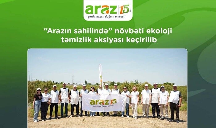 “Arazın sahilində” ekoloji təmizlik aksiyası keçirildi