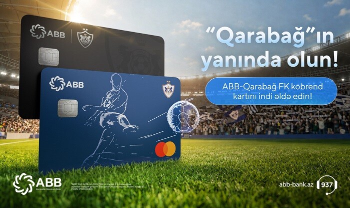 “ABB-Qarabağ FK” kobrend kartını artıq ABB-dən sifariş etmək olar