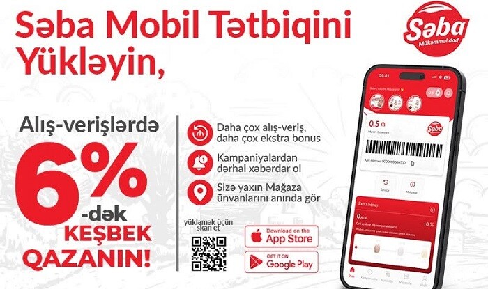 Səba Mağazalarından alış-veriş indi daha sərfəli!