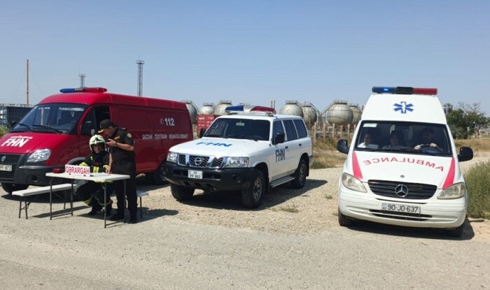 FHN-in növbəti yanğın-taktiki təlimi - Foto