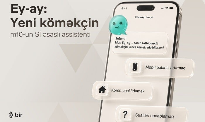 Bir Azərbaycanda ilk süni intellekt əsaslı elektron pulqabı asistentini təqdim edib