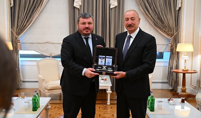 Aliyev presented with Honorary Citizen of Irpin certificate