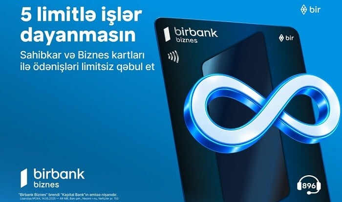 Bu kartlar sahibkarlar üçün mədaxil limitlərindən istisnadır