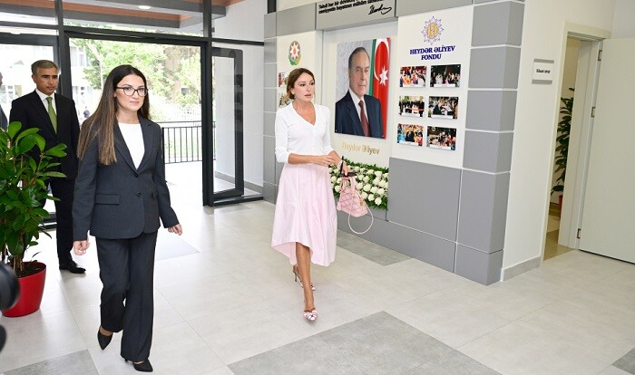 Mehriban Əliyeva körpələr evi-uşaq bağçasının açılışında - Foto