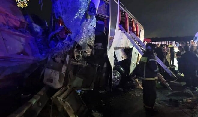 Moskvaya gedən avtobus qəzaya düşdü: 50 azərbaycanlı...