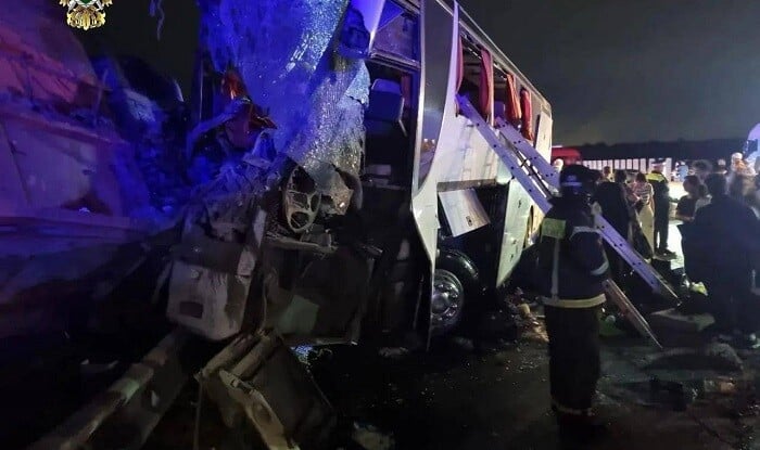 Moskvaya gedən avtobus qəzaya uğradı: 5 ölü, 38 yaralı