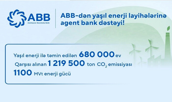 ABB-dən yaşıl enerji layihələrinə agent bank dəstəyi!