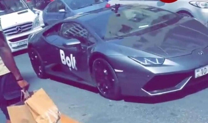 Bakıda sərnişin taksi sifariş etdi, “Lamborcini" gəldi - Video
