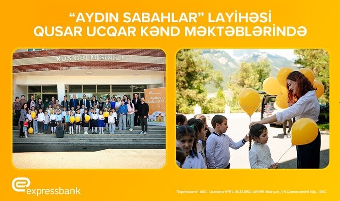 Expressbank ucqar kəndlərdə birinciləri sevindirdi