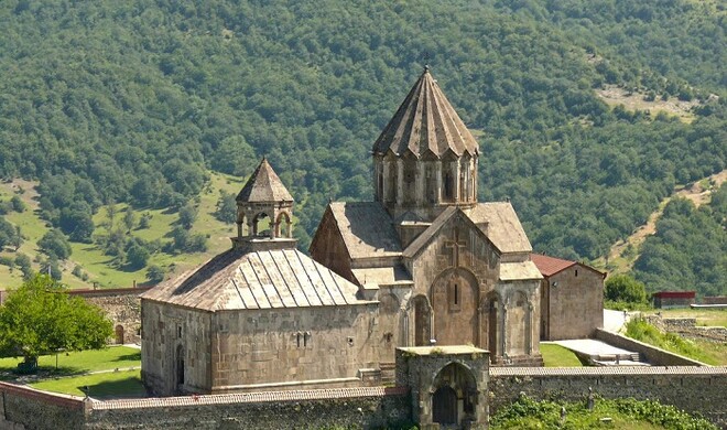 Diplomats visit Ganjasar Monastery in Aghdara