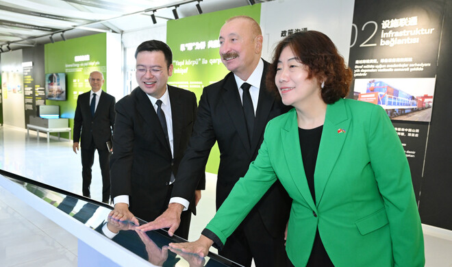 Aliyev attends opening of 100 MW Gobustan solar plant -