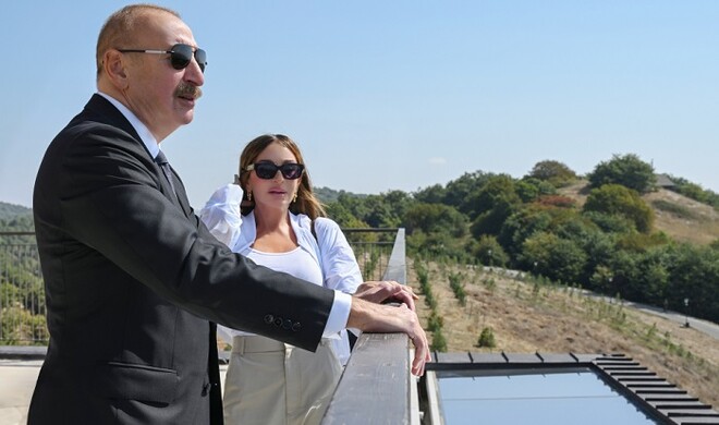 Prezident və xanımı Şamaxıda açılışda... - Foto