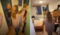 Qızlar yataqxanasında yoxlama: oğlanlar şkafdan çıxdı - Video