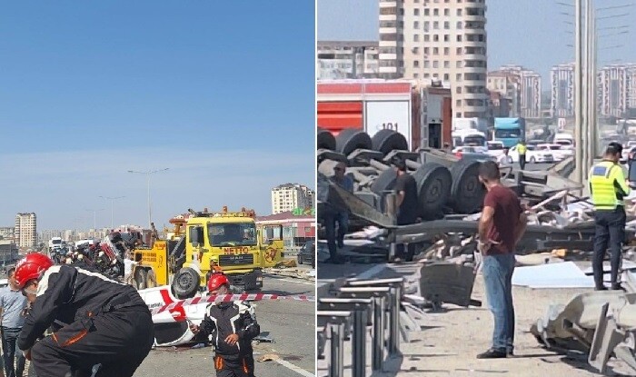 Masazırda yük və minik maşınları toqquşdu: ölən var - Yenilənib