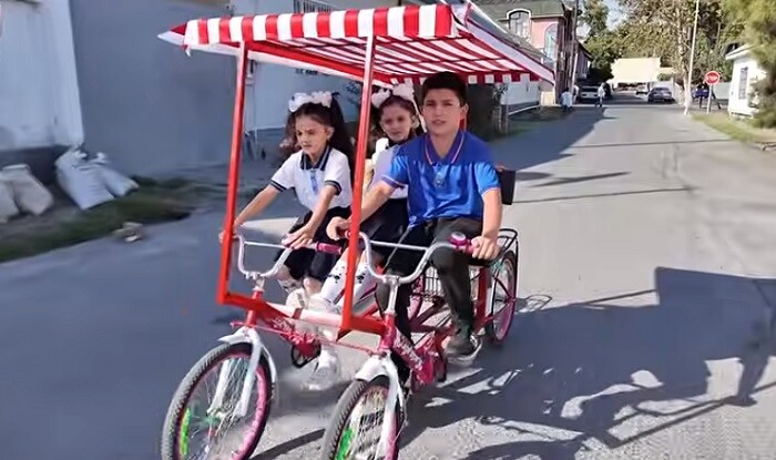 Göyçayda 12 yaşlı oğlan bu addımı ilə diqqət çəkdi - Video